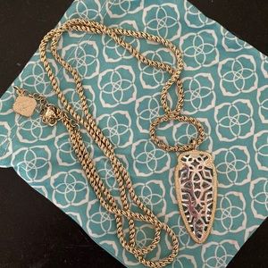 Kendra Scott gold long necklace